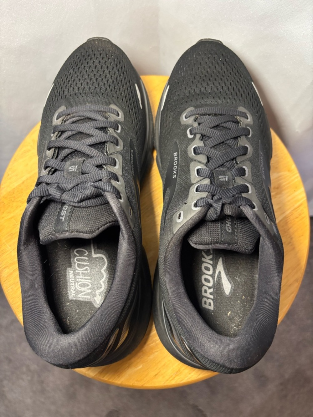 Brooks Ghost 15 Black Running Shoes Women’s Size 8 Athletic Sneaker - Picture 6 of 8